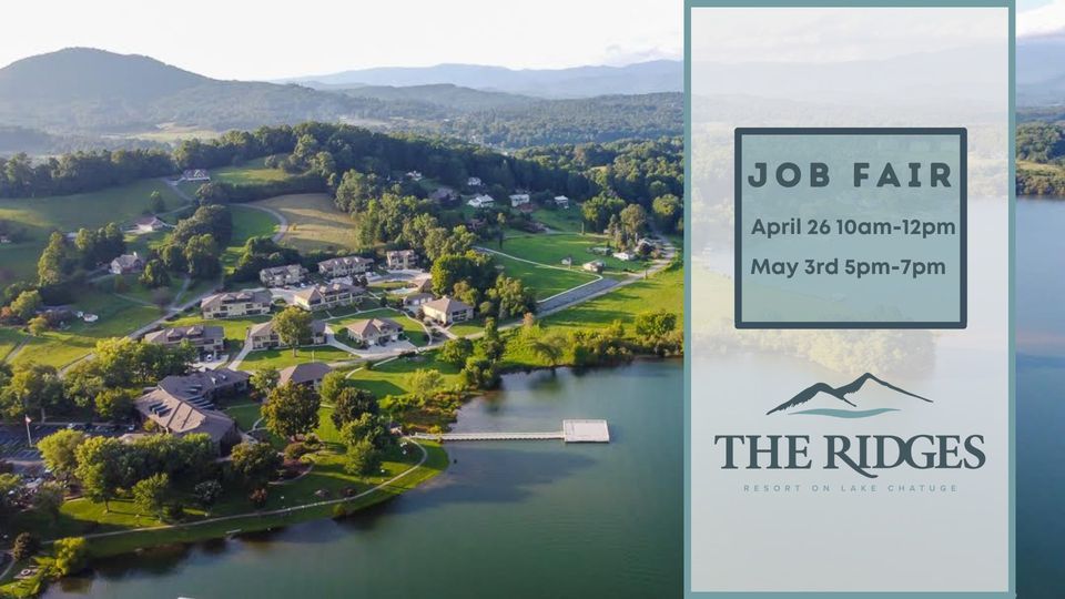 The Ridges Resort Job Fair, The Ridges Resort on Lake Chatuge