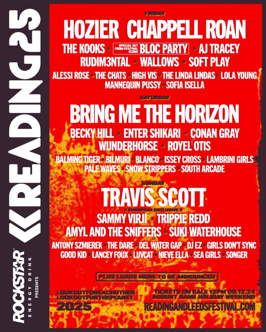 Reading Festival 2025 - Weekend + Early Entry with Camping Tickets | Event in Reading | AllEvents