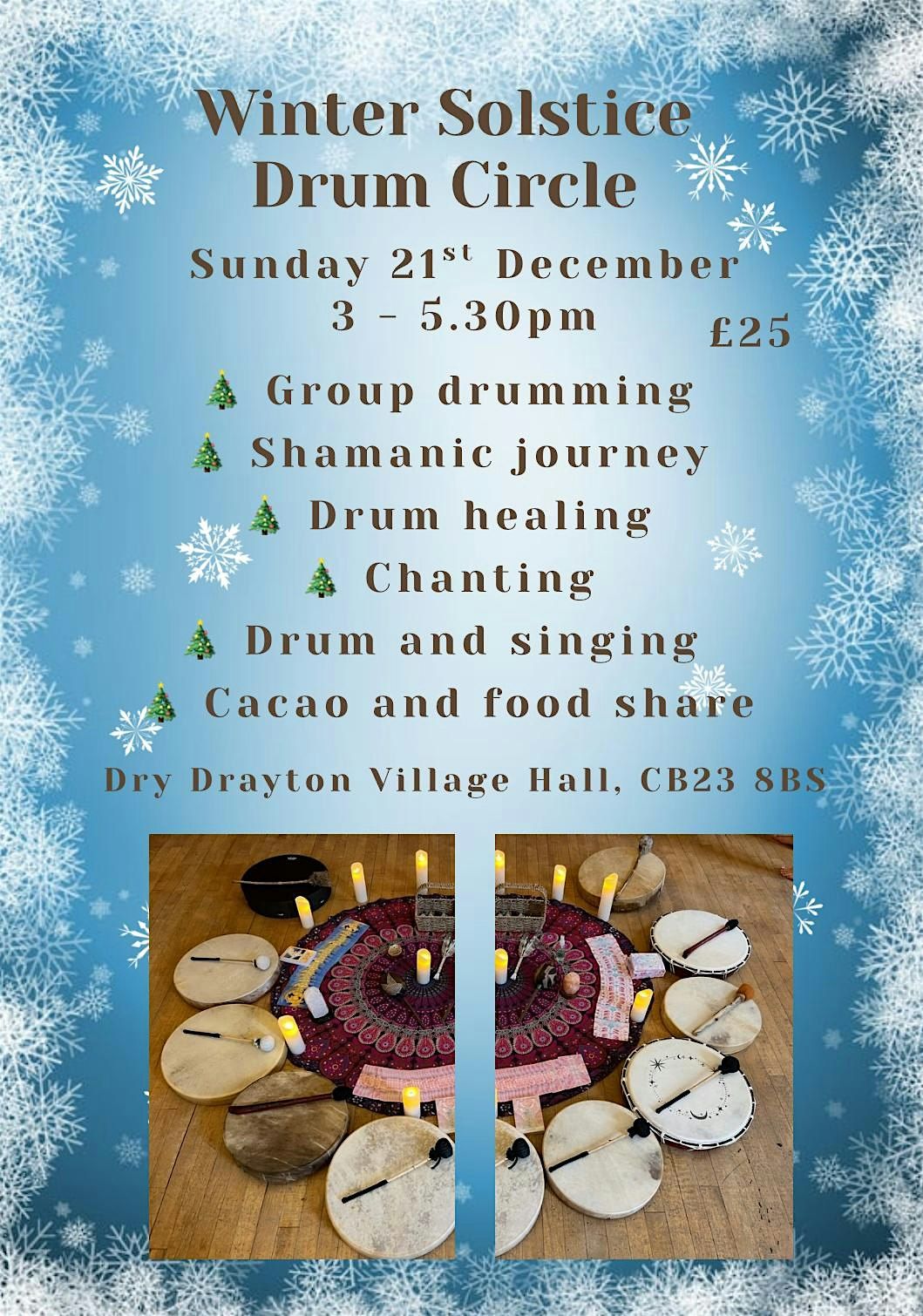 Winter Solstice Drum Circle, 21 December | Event in Dry Drayton | AllEvents