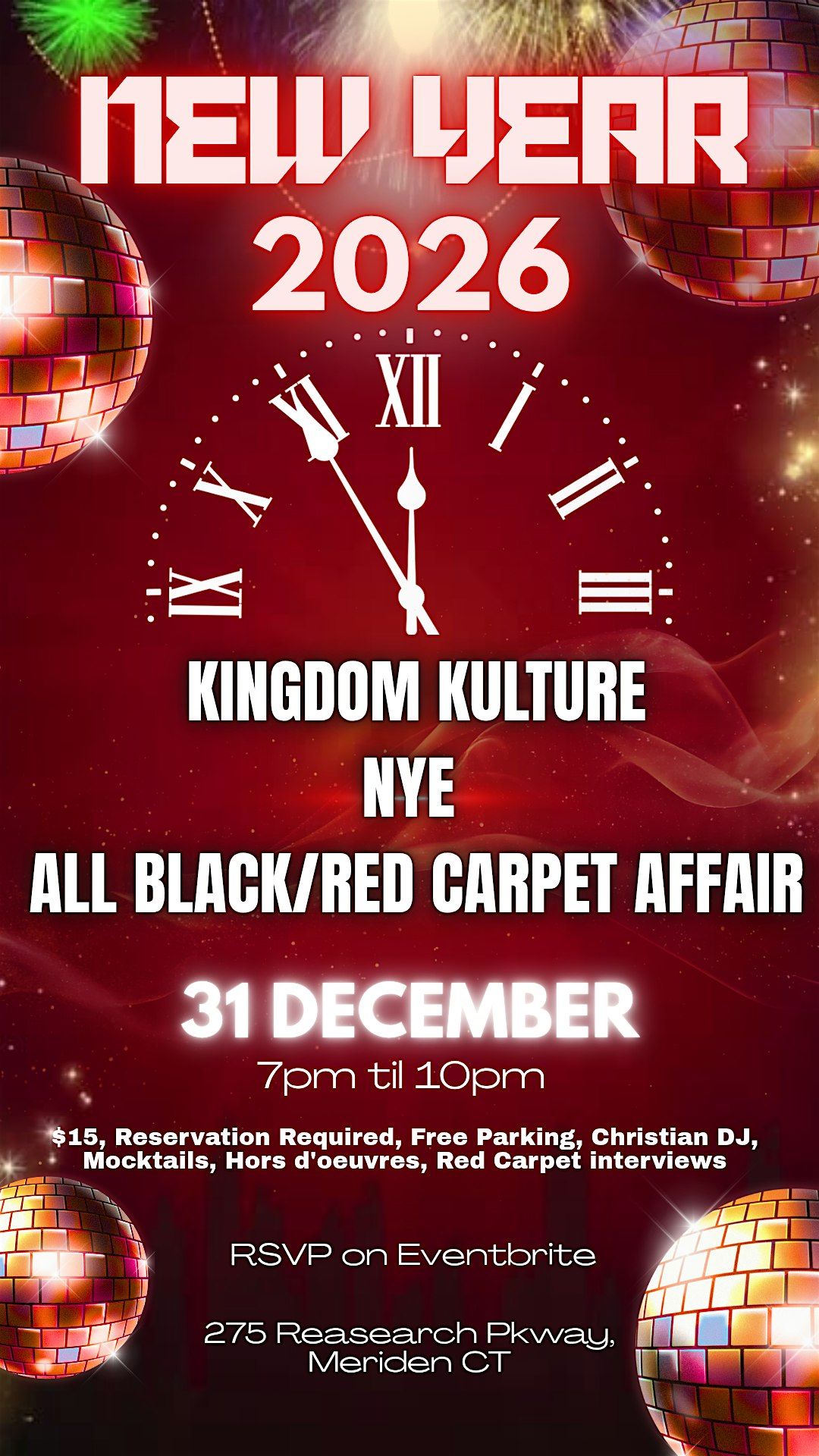 Kingdom Kulture NYE Red Carpet Affair, 31 December | Event in Meriden | AllEvents