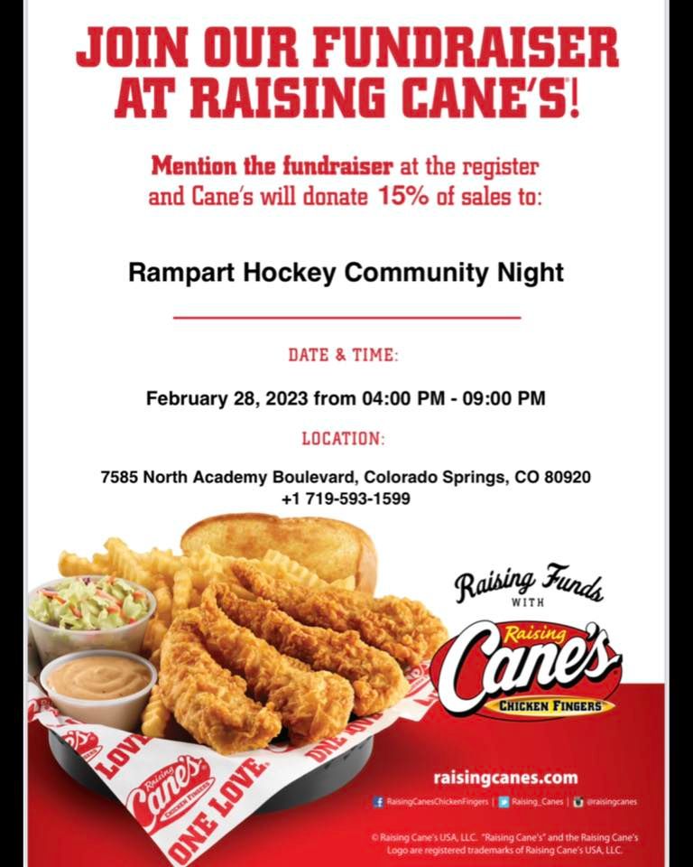 Raising Canes Fundraiser, Raising Cane's Chicken Fingers (7585 N