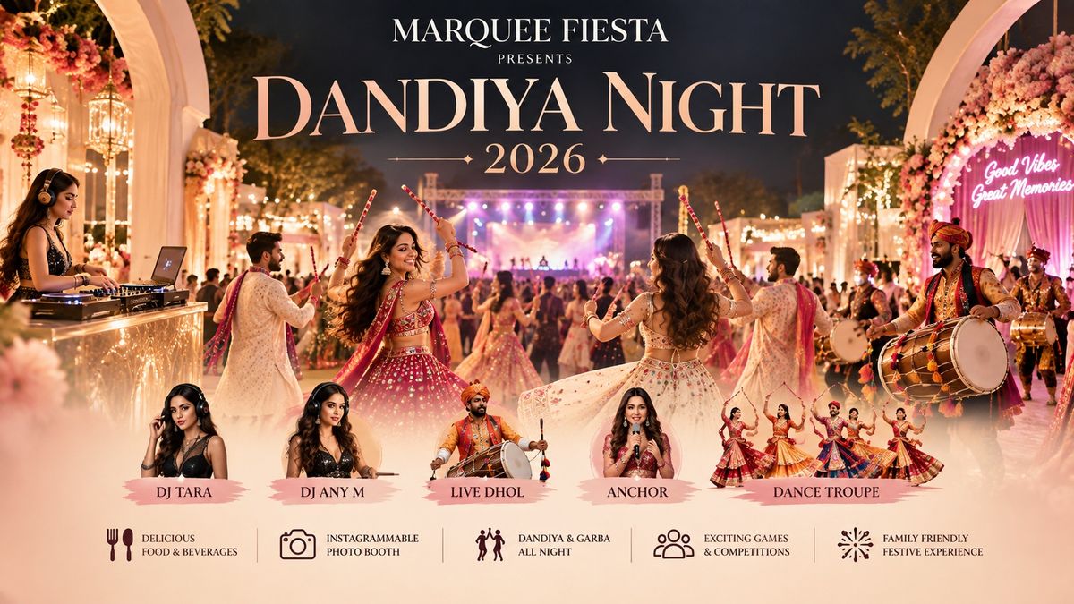 Marquee Fiesta presents Dandiya Night 2026, Gymkhana Club, Gurugram, 17 ...