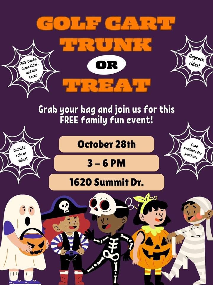 Golf Cart Trunk or Treat, Sunset Hills Golf Course & Eatery, Pekin
