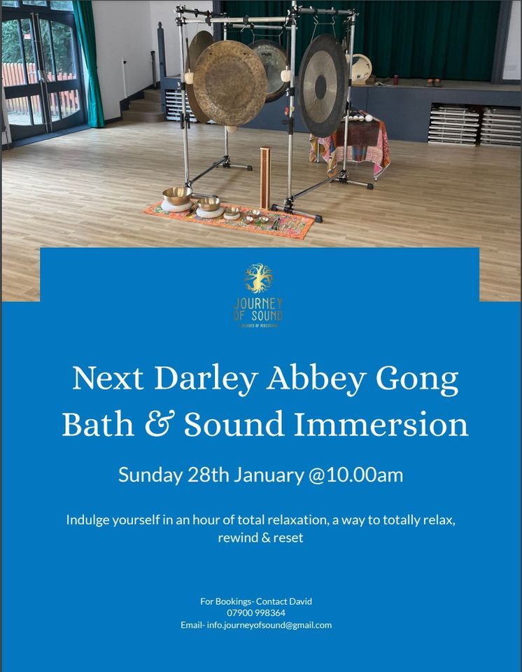 Darley Abbey Community Sound Bath Tickets, Darley Abbey Village Hall ...