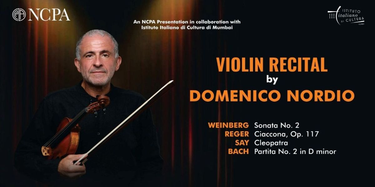 Domenico Nordio, violin, 16 December | Event in Mumbai | AllEvents