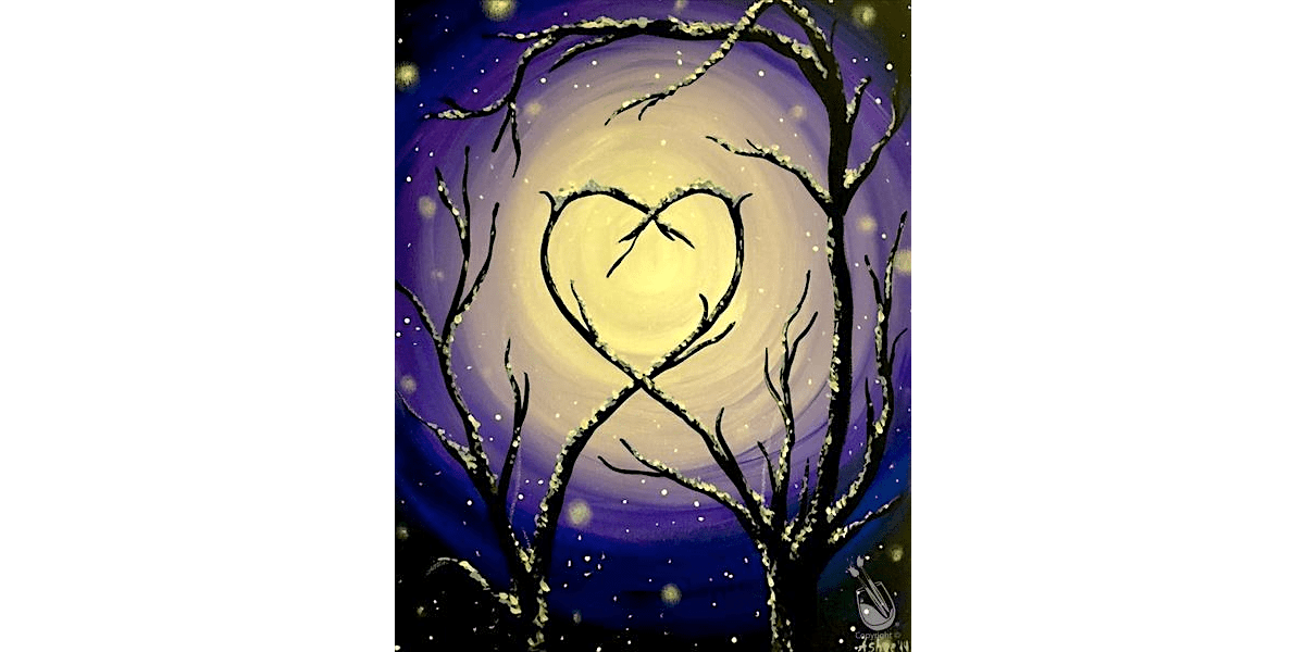 Frosted Winter Branches - Paint and Sip in Houston | Classpop!™, 22 December | Event in Houston | AllEvents