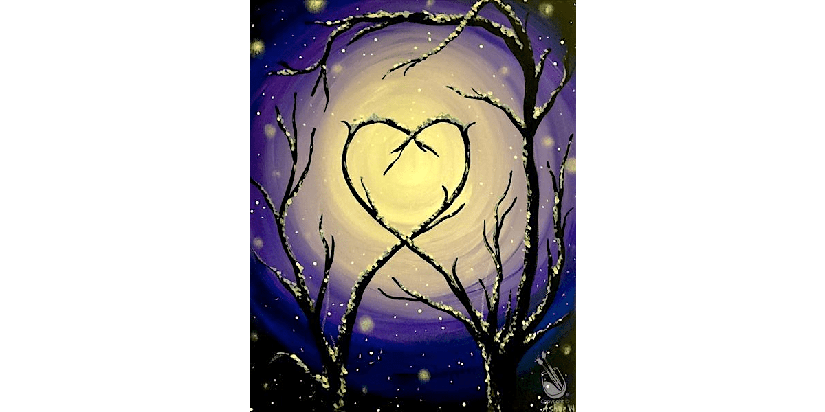 Frosted Winter Branches - Paint and Sip in Houston | Classpop!TM