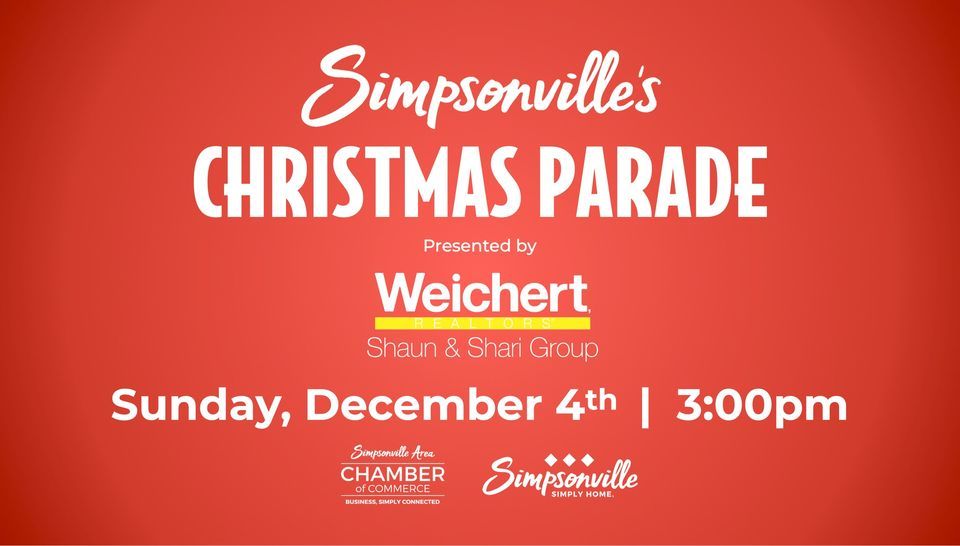 Simpsonville Christmas Parade, Downtown Simpsonville, December 4 2025