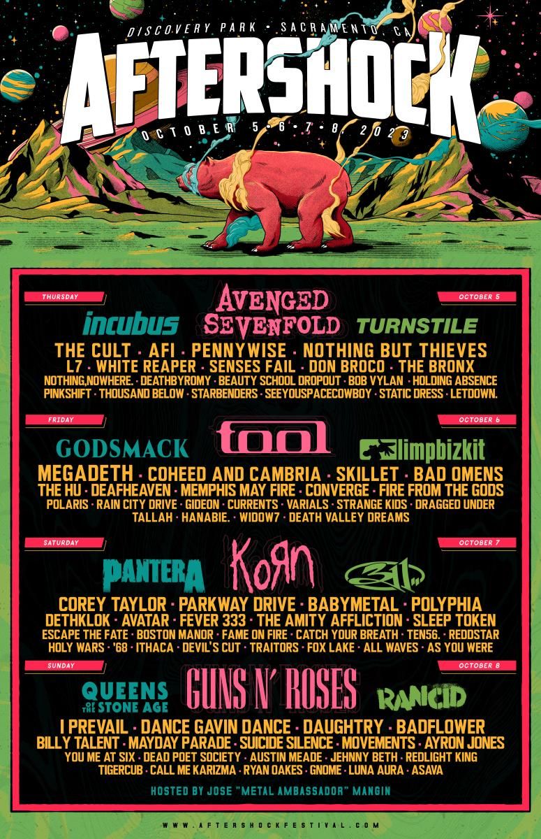 Aftershock Festival - Friday, 2 October | Event in Sacramento | AllEvents