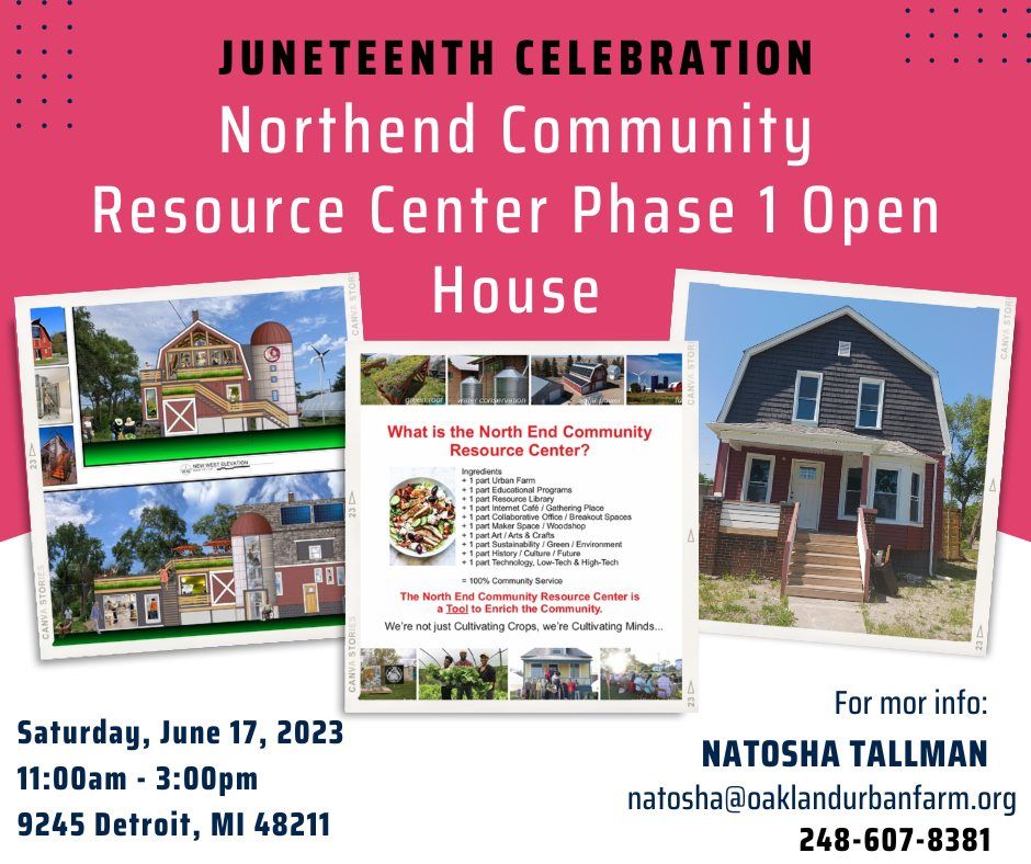 Northend Community Resource Center Phase 1 Grand Opening, 9245 Goodwin