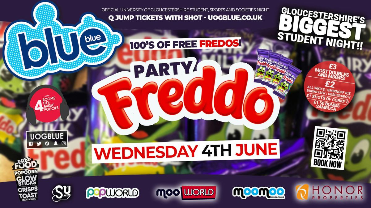 Blue and Blue Wednesdays | 🐸🍫 FREDDO PARTY 🍫🐸, 4 June | Event in Cheltenham | AllEvents