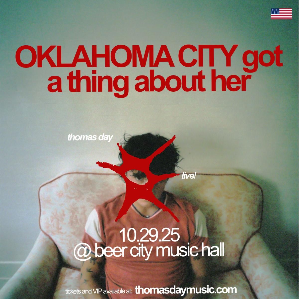 Thomas Day: she got a thing about tour in Oklahoma City, 29 October | Event in Oklahoma City | AllEvents
