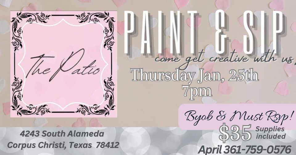 Paint & Sip, 4243 South Alameda Corpus christi, January 25 2024