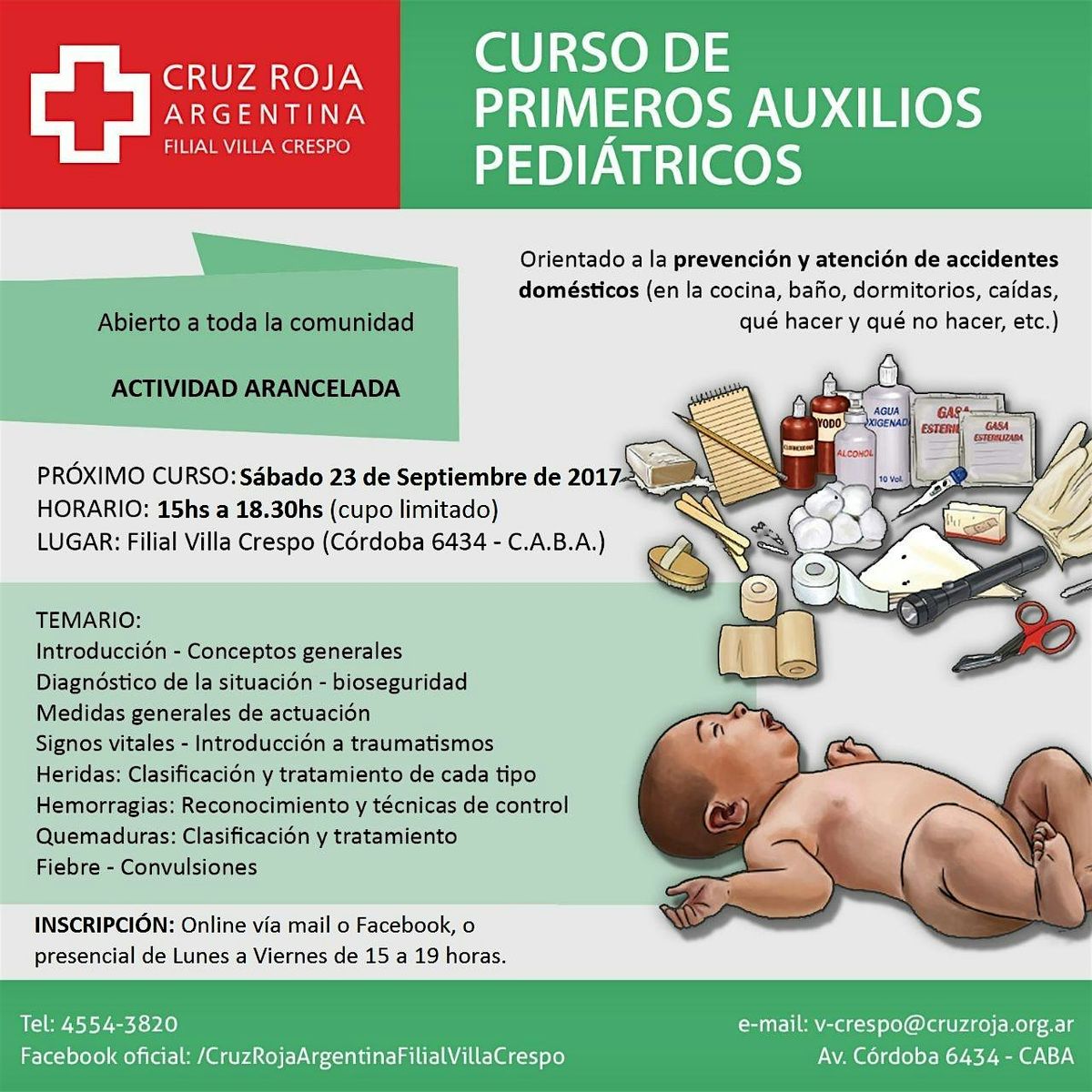 Curso de RCP en Cruz Roja (martes 02-12-25) 18 a 22 hs - Duración 4 hs., 2 December | Event in Ciudad Autónoma de Buenos Aires
