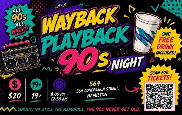 Wayback Playback 90s Night