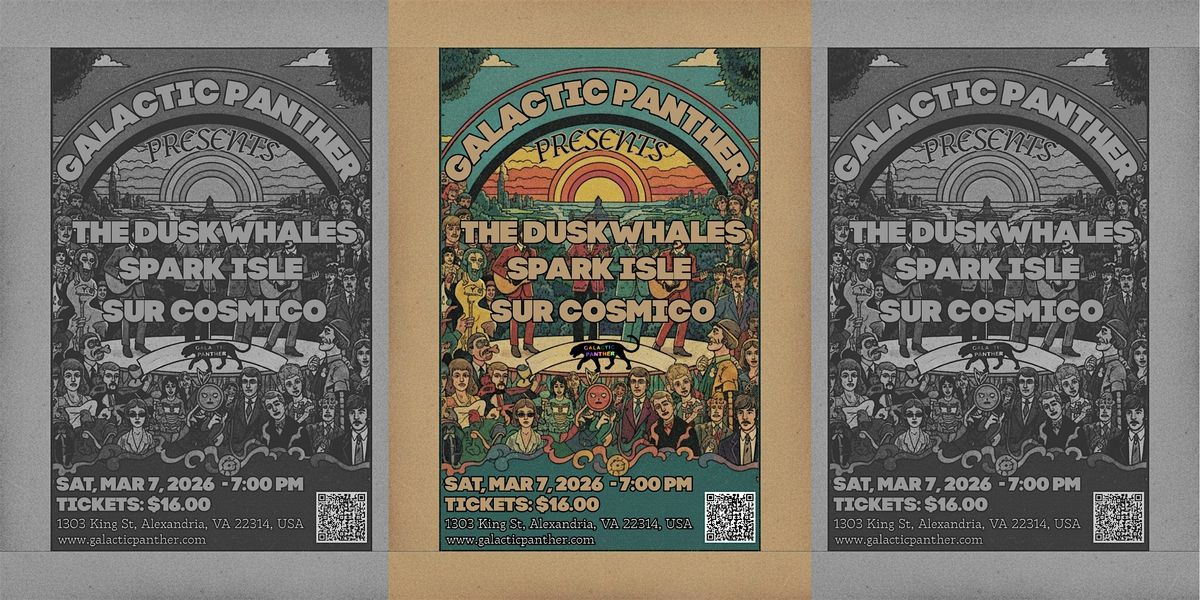 LIVE MUSIC: The Duskwhales // Sur Cósmico // Spark Isle, 7 March | Event in Alexandria | AllEvents