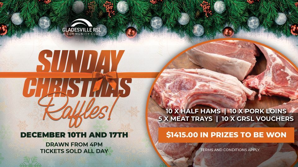 Sunday Christmas Raffles , Gladesville RSL and Community Club, Sydney ...