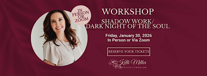 IN PERSON OMAHA - Shadow Work/Dark Night of the Soul Workshop, 30 January | Event in Omaha | AllEvents