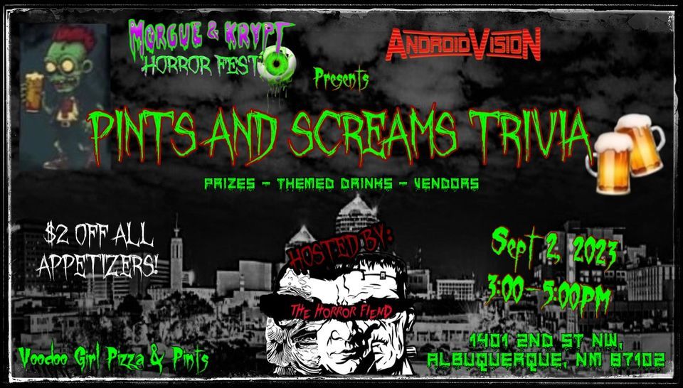 Pints and Screams Trivia, Voodoo Girl Pizza & Pints, Albuquerque