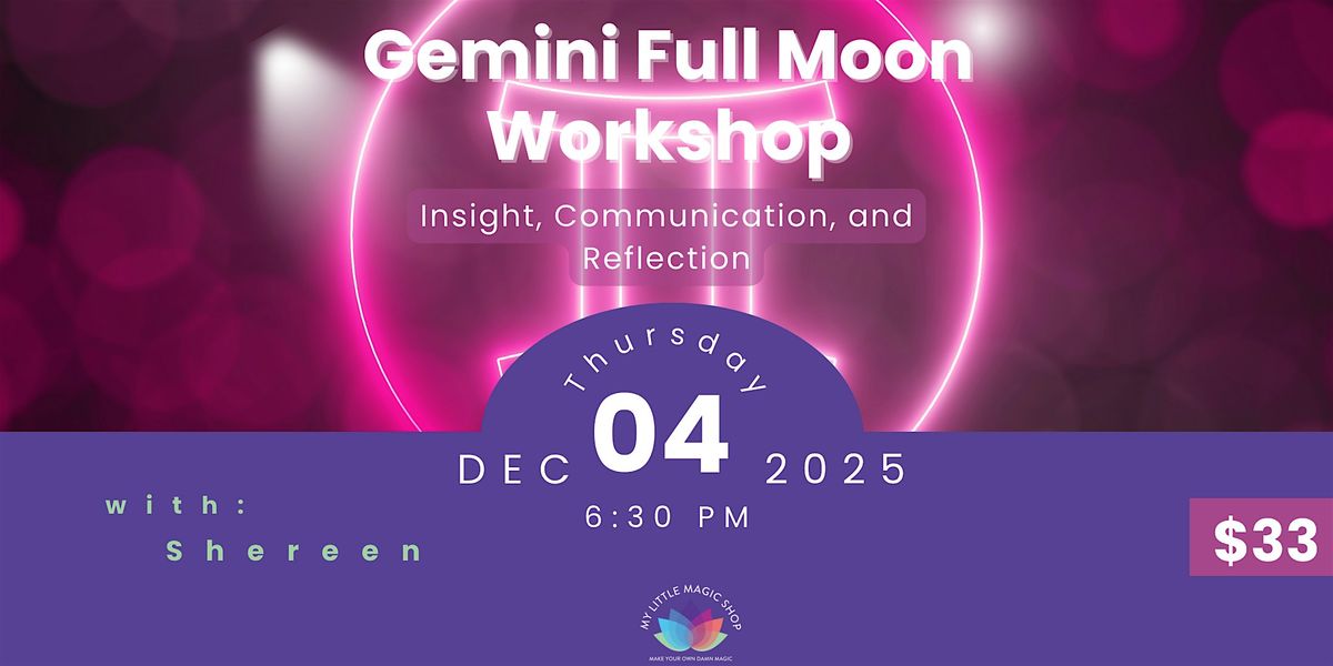 Gemini Full Moon Workshop – Astrology & Ritual with Shereen Campbell (NYC), 4 December | Event in New York