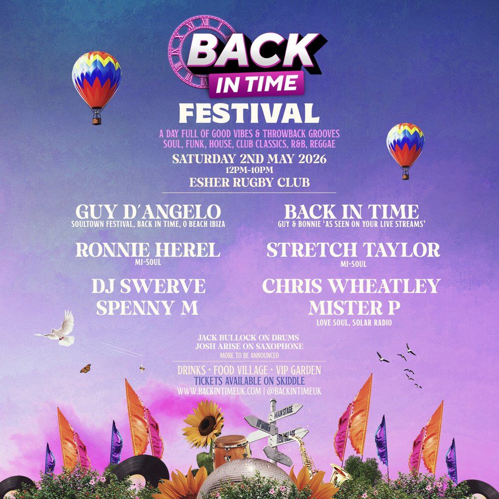 BACK IN TIME Festival 2026, 2 May | Event in East Molesey | AllEvents
