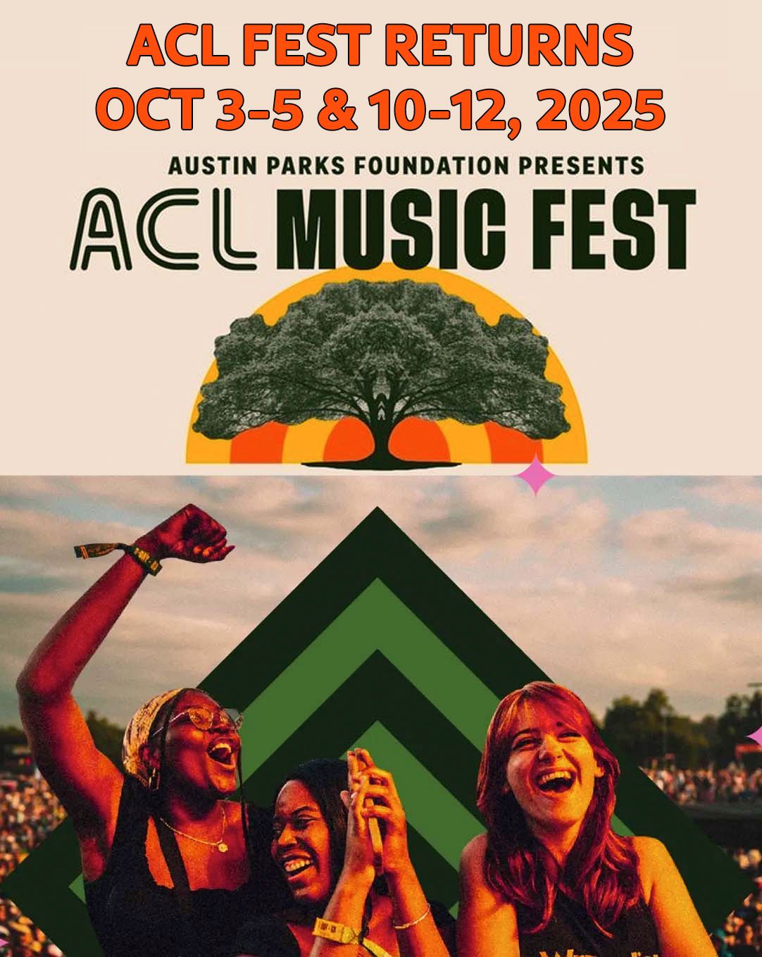 2025 Austin City Limits Festival - Sunday at Zilker Park, 5 October | Event in Austin | AllEvents