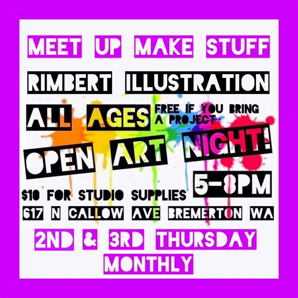 Open Art Studio Time, 18 December | Event in Bremerton | AllEvents