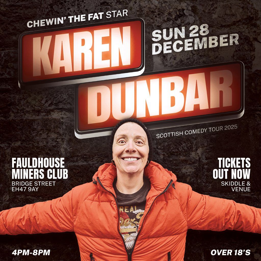 Karen Dunbar Comedy Show - 28th Dec - Fauldhouse, 28 December | Event in West Lothian | AllEvents