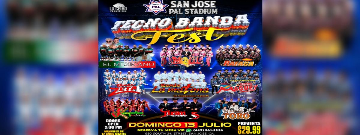 BANDA MOVIL, EL MEXICANO, Y MAS, 13 July | Event in San Jose | AllEvents