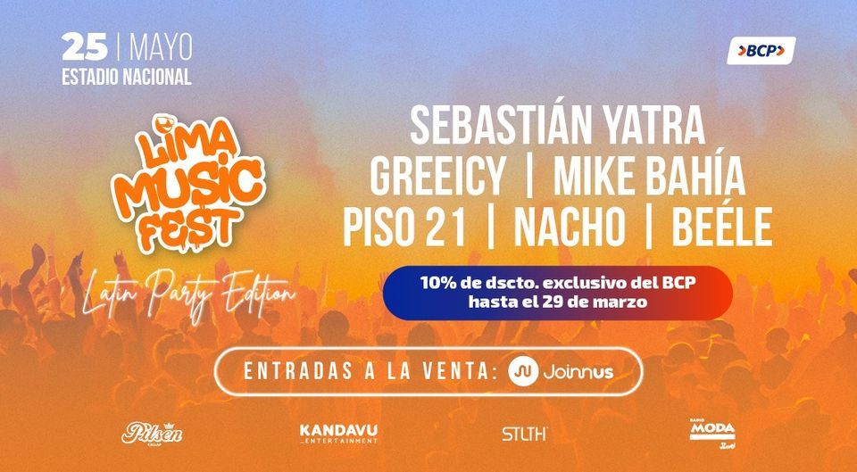 Lima Music Fest, Estadio Nacional, Lima, 25 May 2024 AllEvents.in