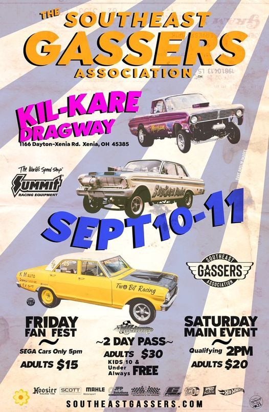 Drag Racing Events List Of All Upcoming Drag Racing Events In Xenia Oh Gasser Drag Racing Calendar 2022
