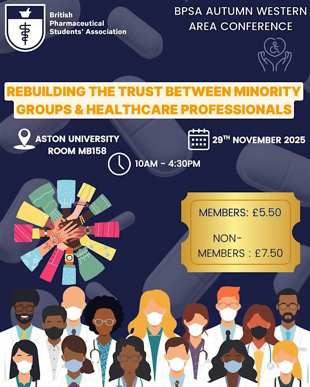 Rebuilding the Trust Between Minority Groups and Healthcare Professionals, 29 November | Event in Birmingham