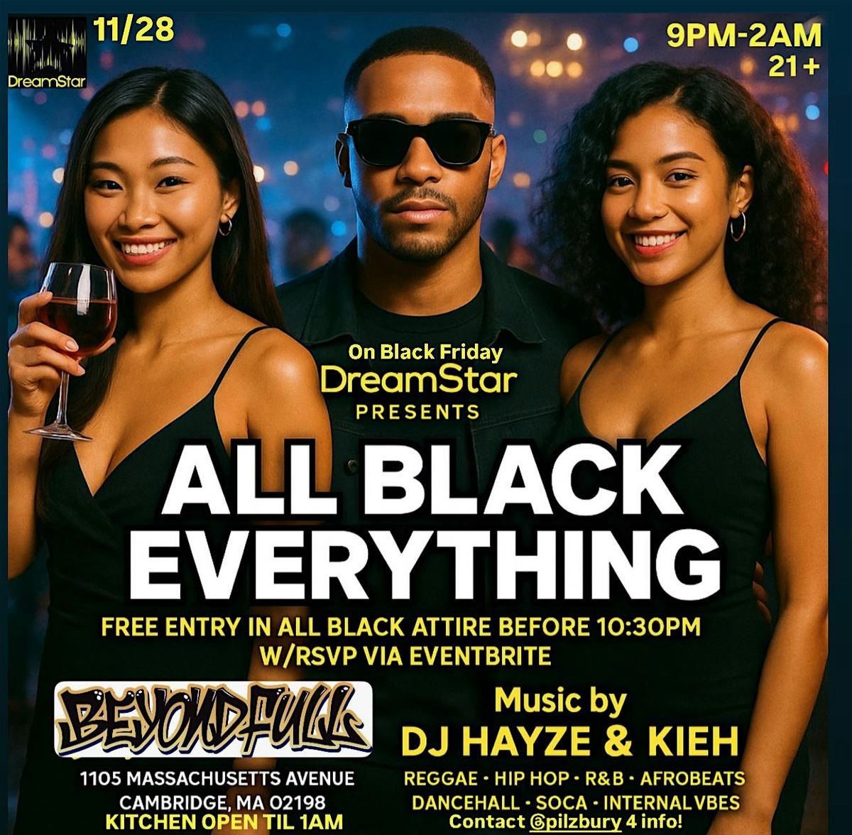 ALL BLACK EVERYTHING - BLACK FRIDAY @ BEYOND FULL, 28 November | Event in Cambridge | AllEvents