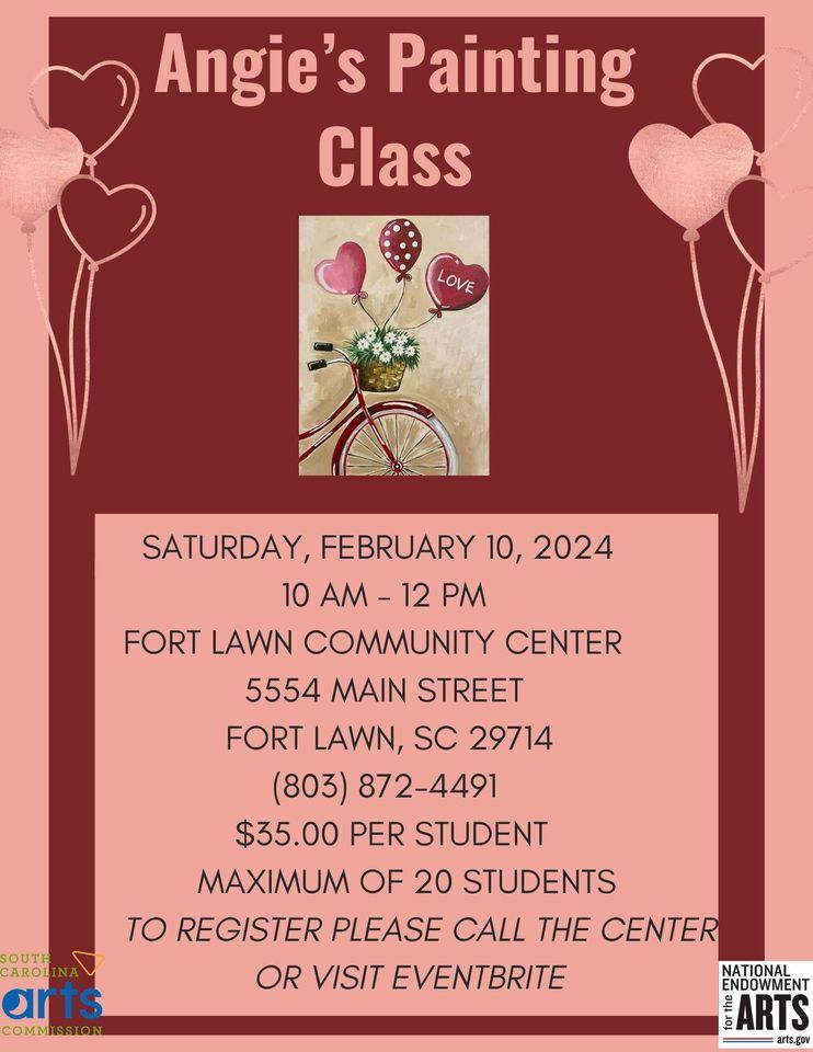 Angies Painting Class , Fort Lawn Community Center, February 10 2024 AllEvents.in