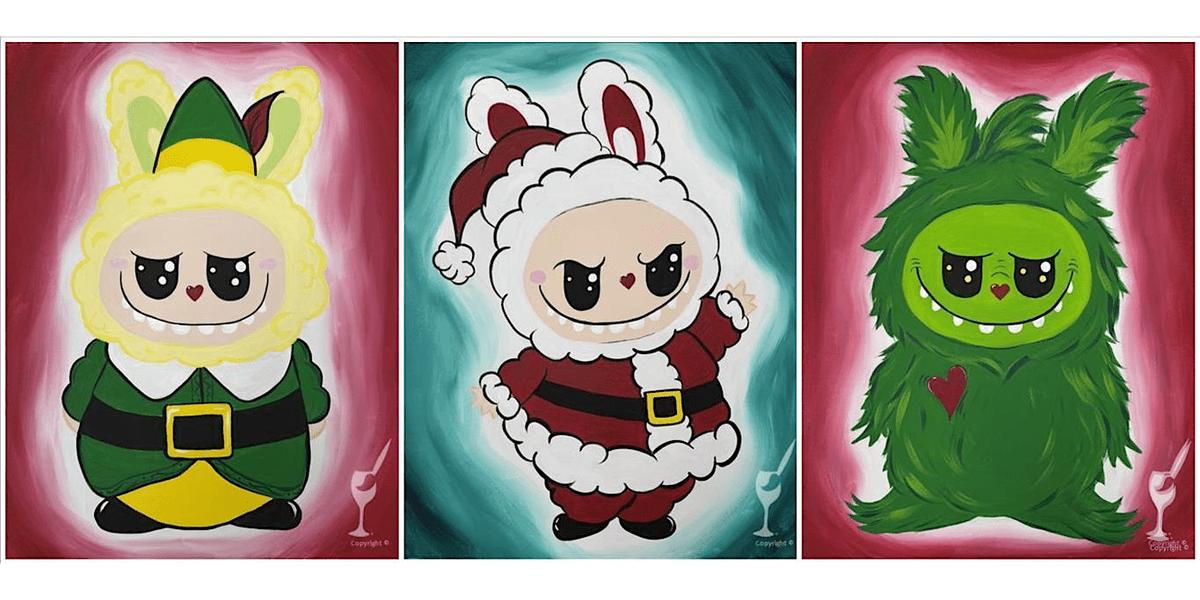 Christmas Labubu - Paint and Sip in Houston | Classpop!™, 13 December | Event in Pasadena | AllEvents
