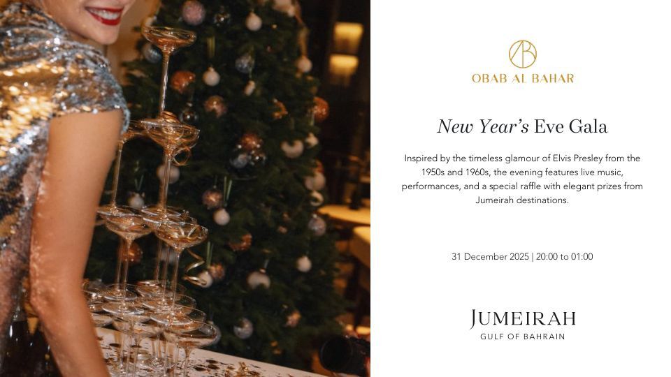 New Year's Eve Gala at Obab Al Bahar, 31 December | Event in Awali | AllEvents