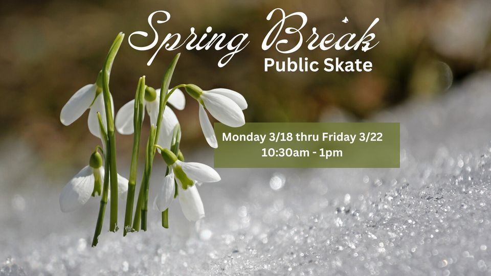 Spring Break Public Skate, K.B. Willett Ice Arena, Stevens Point, 18