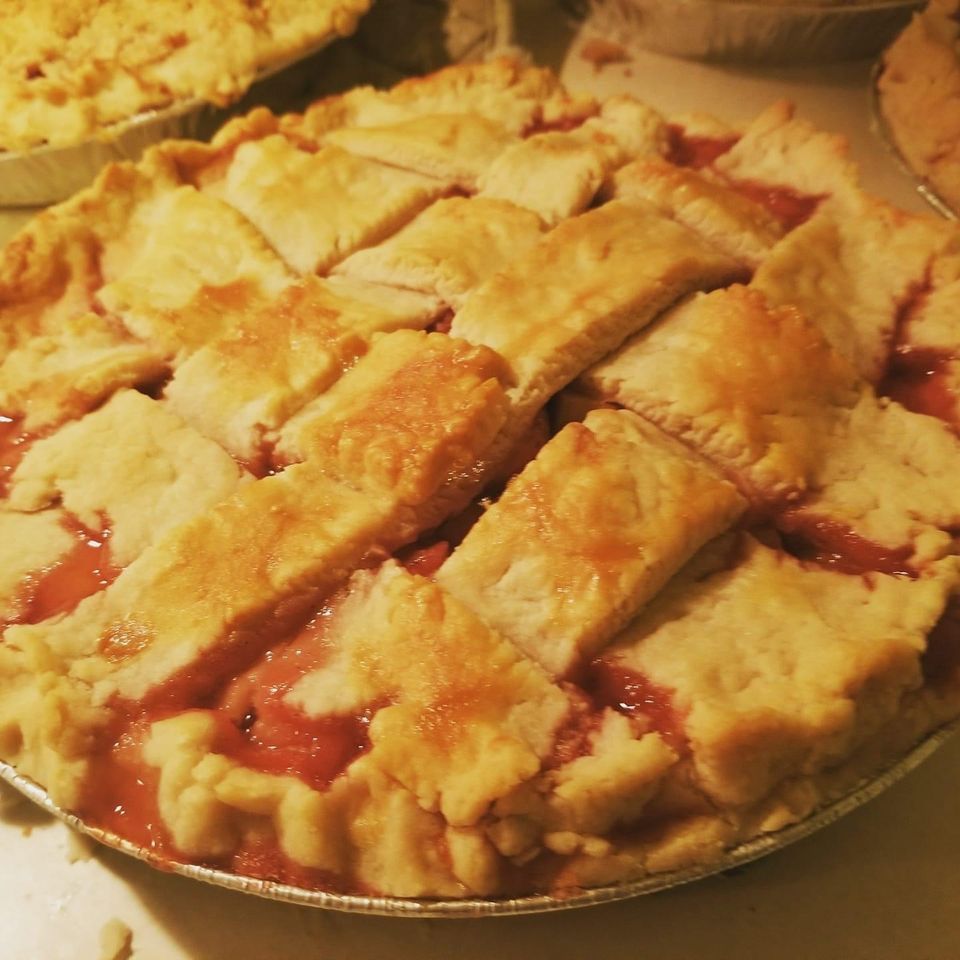 My pies at Oswego farmers market, Farmer’s Market Oswego, NY, August 17