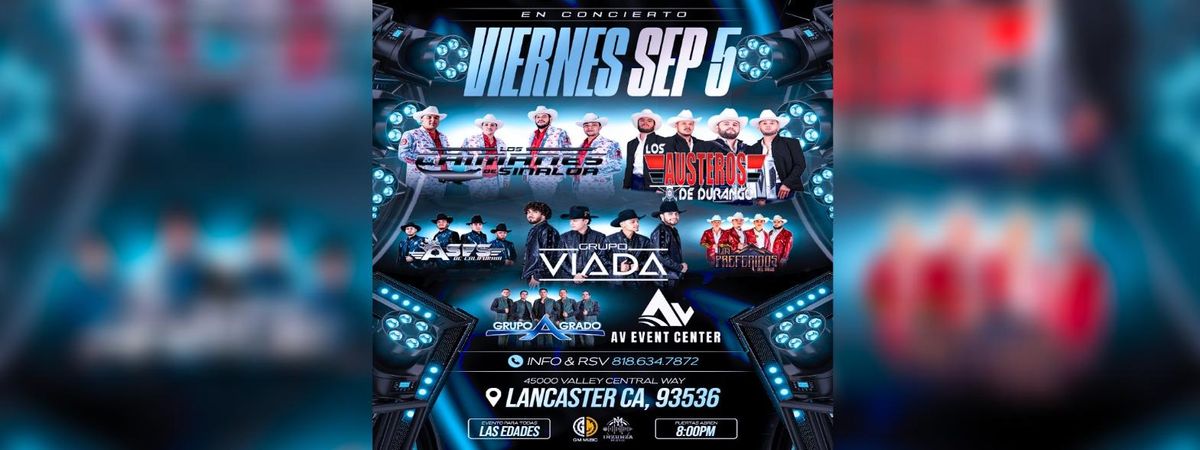 LOS CAIMANES DE SINALOA, GRUPO VIADA & MAS in Lancaster, 5 September | Event in Lancaster | AllEvents