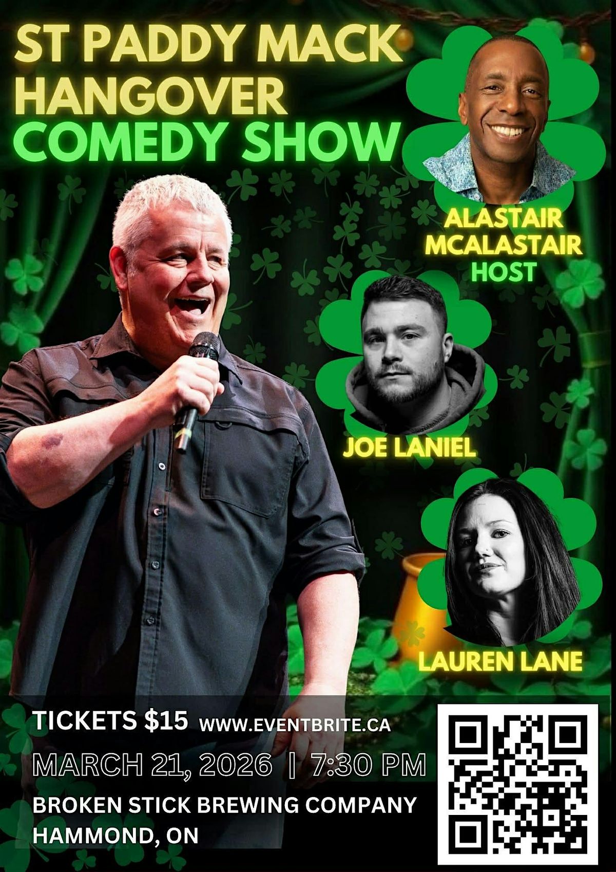 ST PADDY MACK HANGOVER COMEDY SHOW, 21 March | Event in Hammond | AllEvents