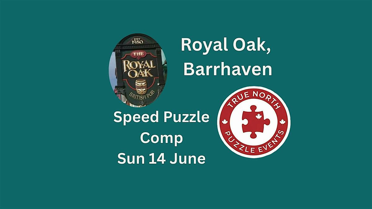 Speed Puzzle Competition, Barrhaven - Sunday June 14, 2026