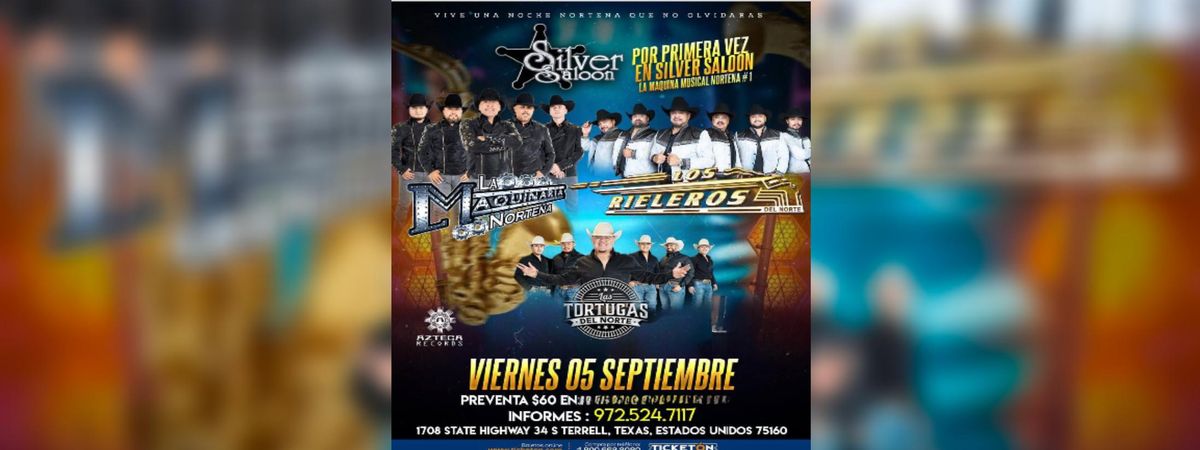 LA MAQUINARIA NORTENA , LOS RIELEROS , TERREL , 5 September | Event in Terrell | AllEvents