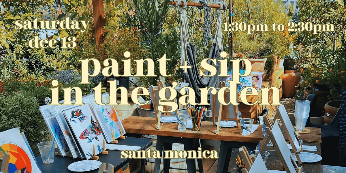 Paint + Sip, 13 December | Event in Santa Monica | AllEvents