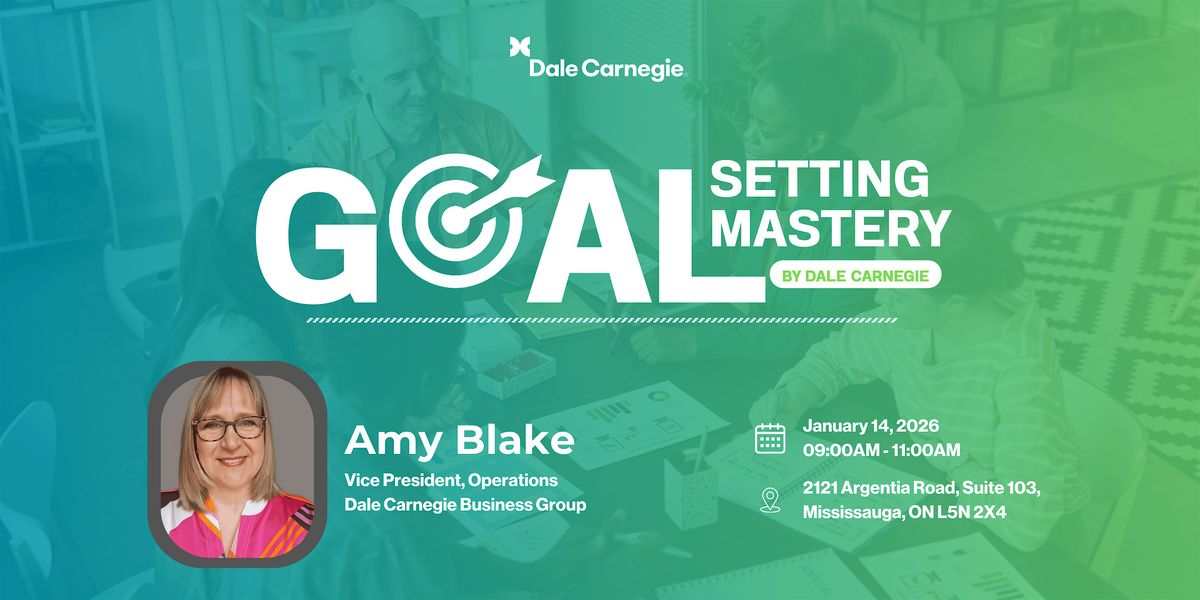 Goal Setting Mastery, 14 January | Event in Mississauga | AllEvents