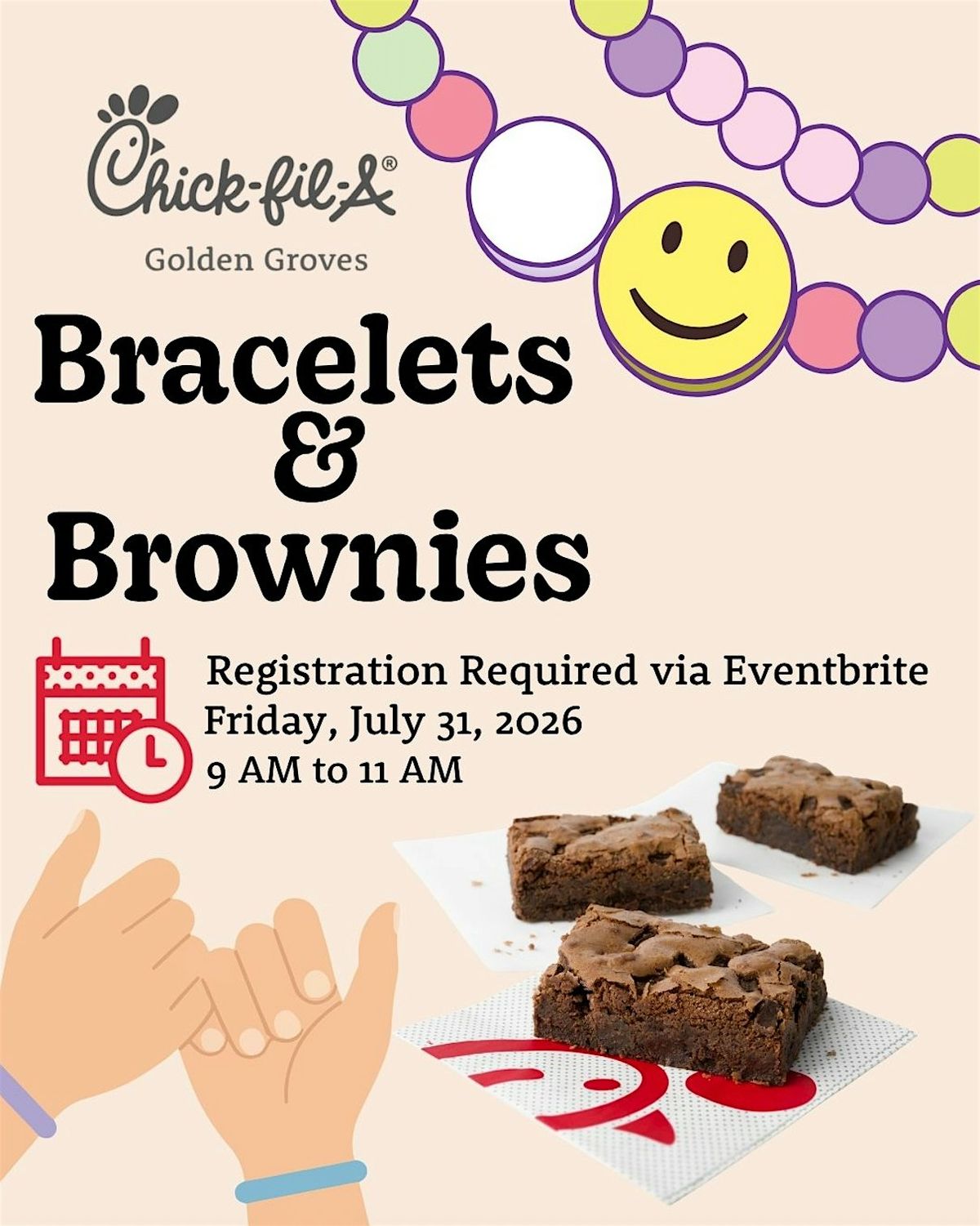 Brownies & Bracelets at Chick-fil-A Golden Groves, 19360 US-441, Mount ...
