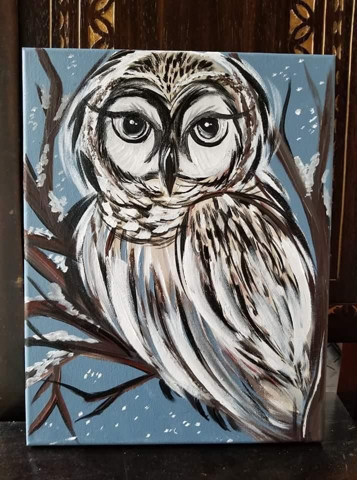 Winter ️ ? Owl Sip and Paint , 1724 West Marine View Drive Everett WA