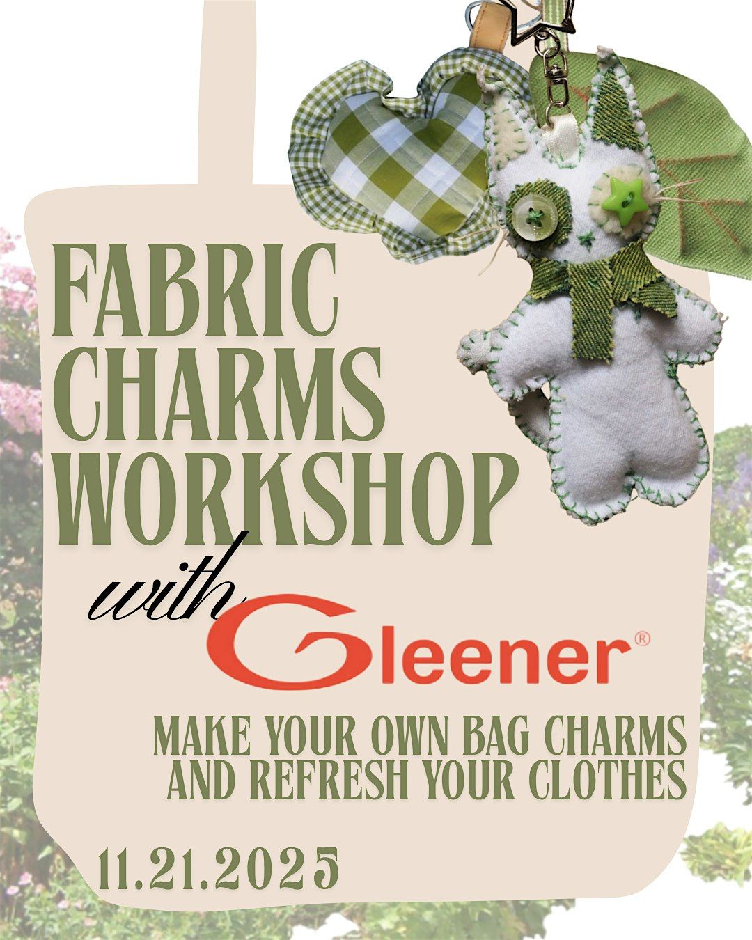 Fabric Charm Workshop and Clothing Refresh with Gleener, 21 November | Event in Montréal | AllEvents