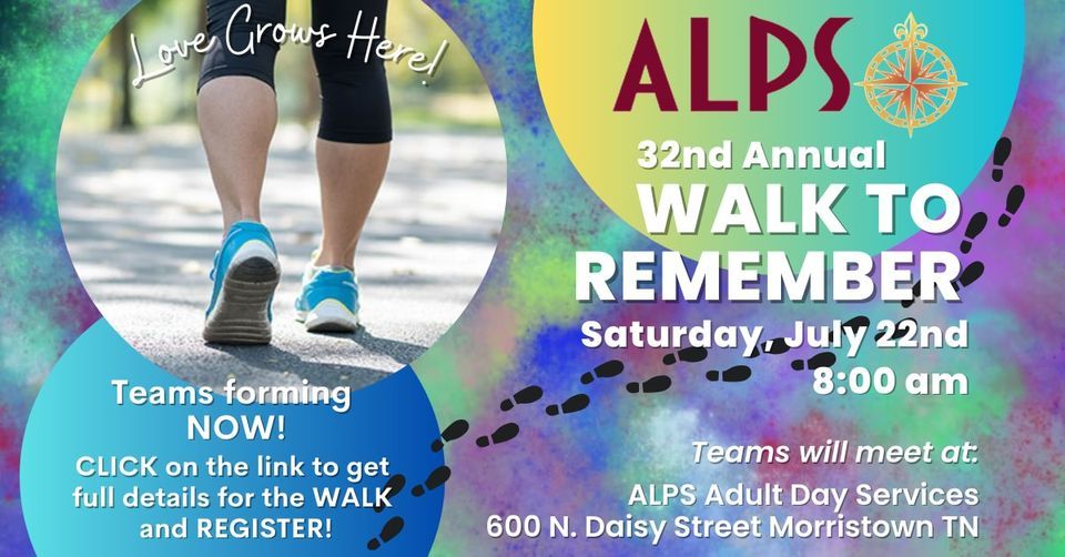 ALPS 32nd Annual Walk to Remember , 600 N Daisy St, Morristown, TN