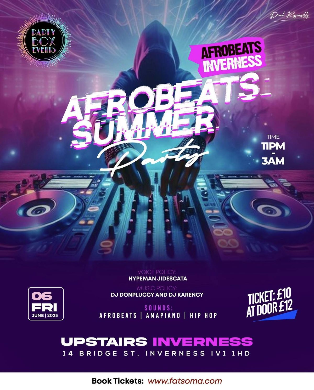 AFROBEATS SUMMER PARTY (INVERNESS AFROBEATS), 6 June | Event in Inverness | AllEvents