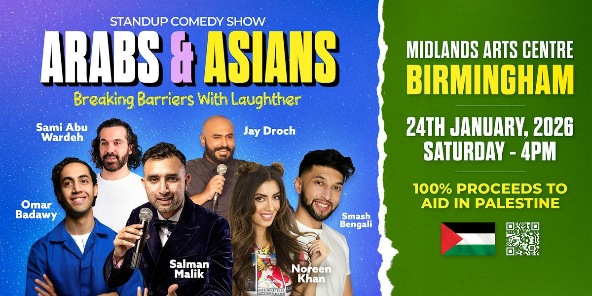 Arabs & Asians Stand-up Comedy Show Birmingham, 24 January | Event in Birmingham | AllEvents